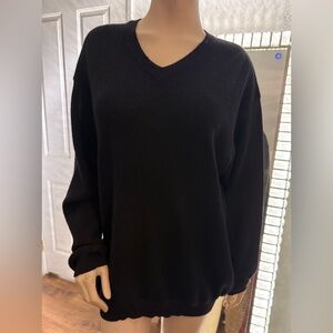 Black V-Neck Sweater